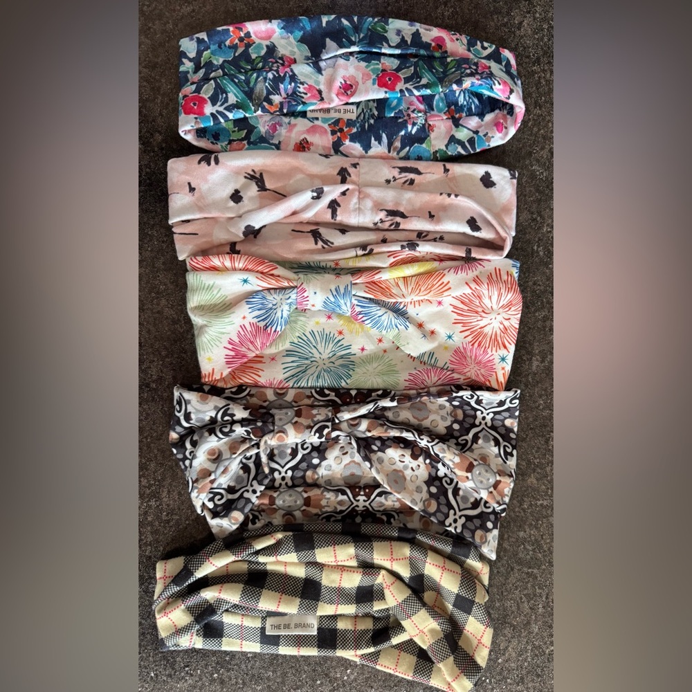 Colorful Patterned Headbands Set